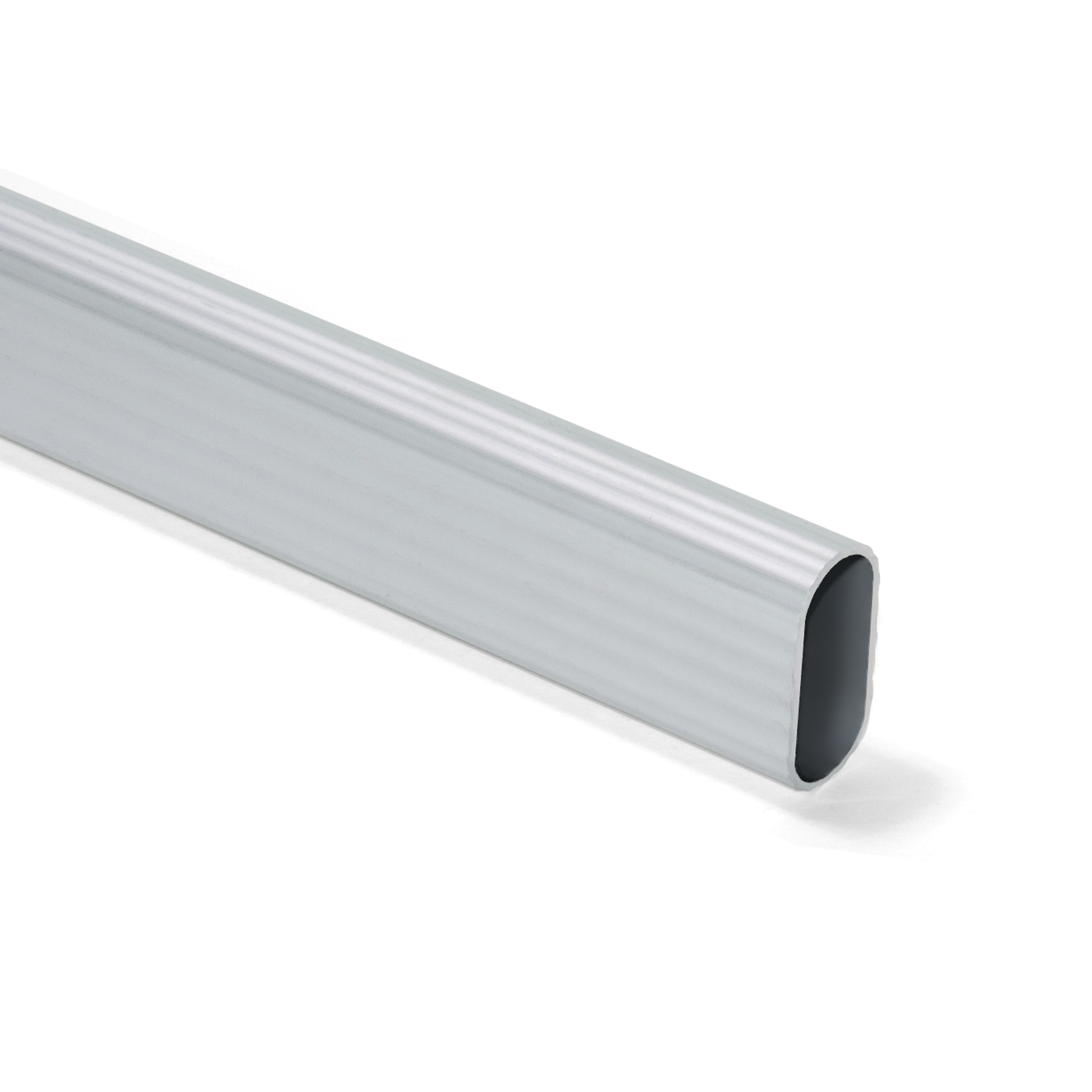 Kit barra in alluminio per armadio, 2,35 m, Anodizzato opaco, Alluminio